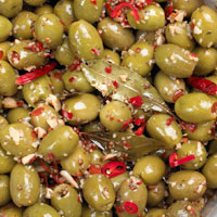 Chilli Garlic Stuffed Green Olives